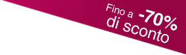Fino a -70% di sconto