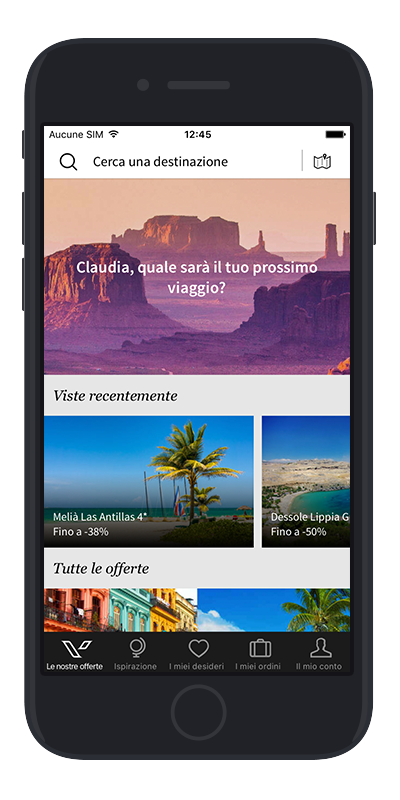 Applicazione per smartphone
